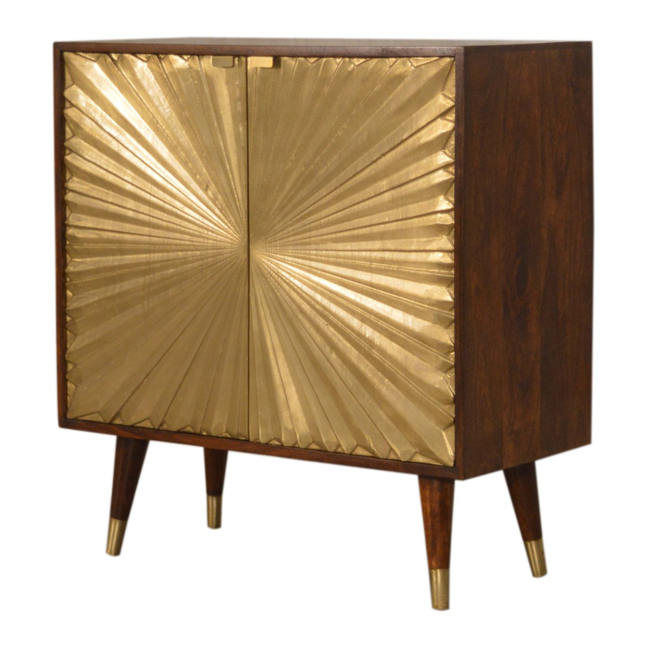 Manila Gold Cabinet | Solid Mango Wood