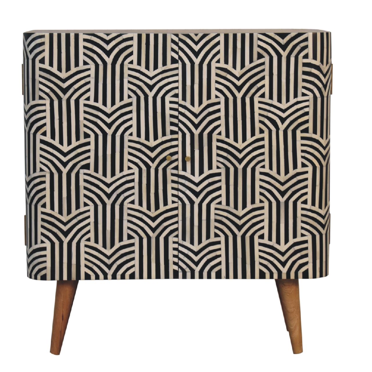 Edessa Bone Inlay Cabinet | Solid Mango Wood