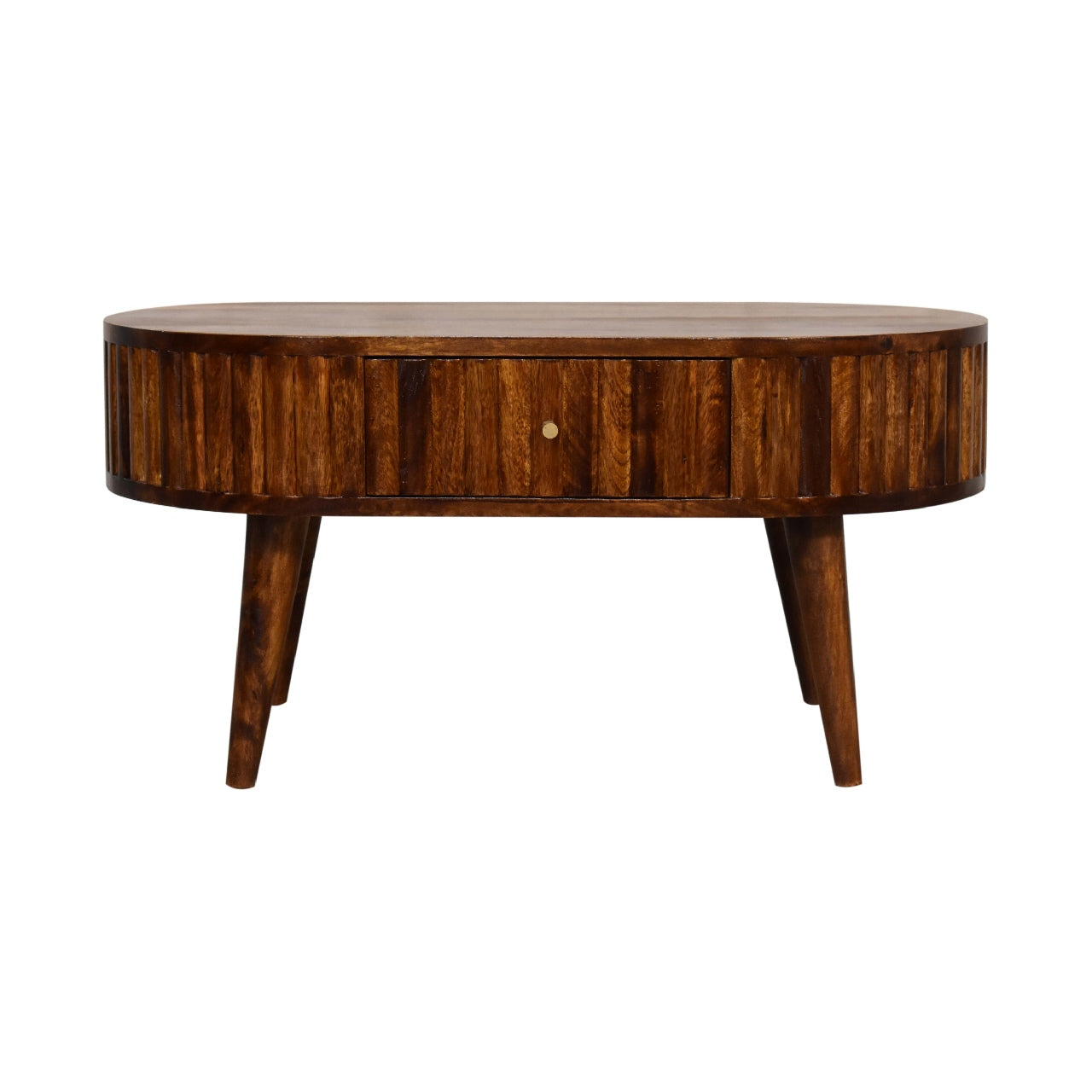 Stripe Chestnut Coffee Table | Solid Mango Wood