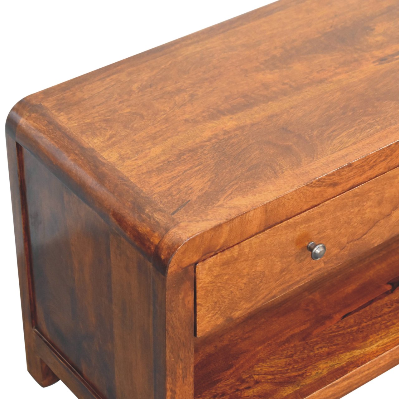 Aspen Media Unit | Solid Mango Wood
