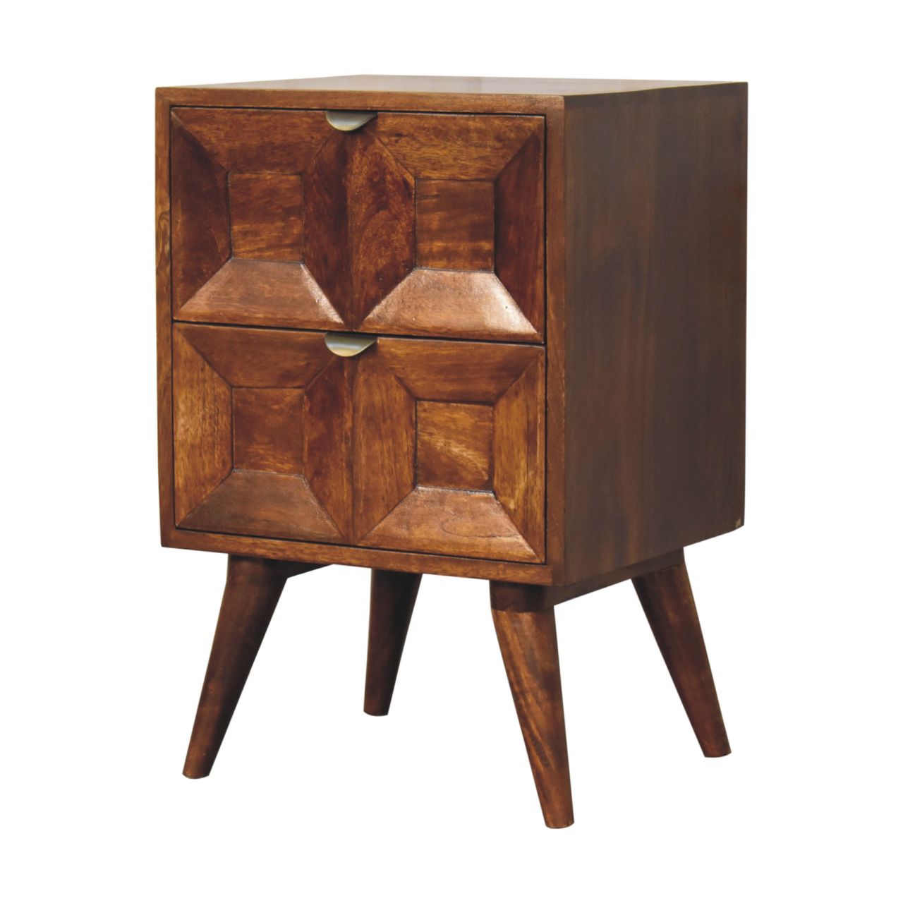 Quad Nightstand | Solid Mango Wood