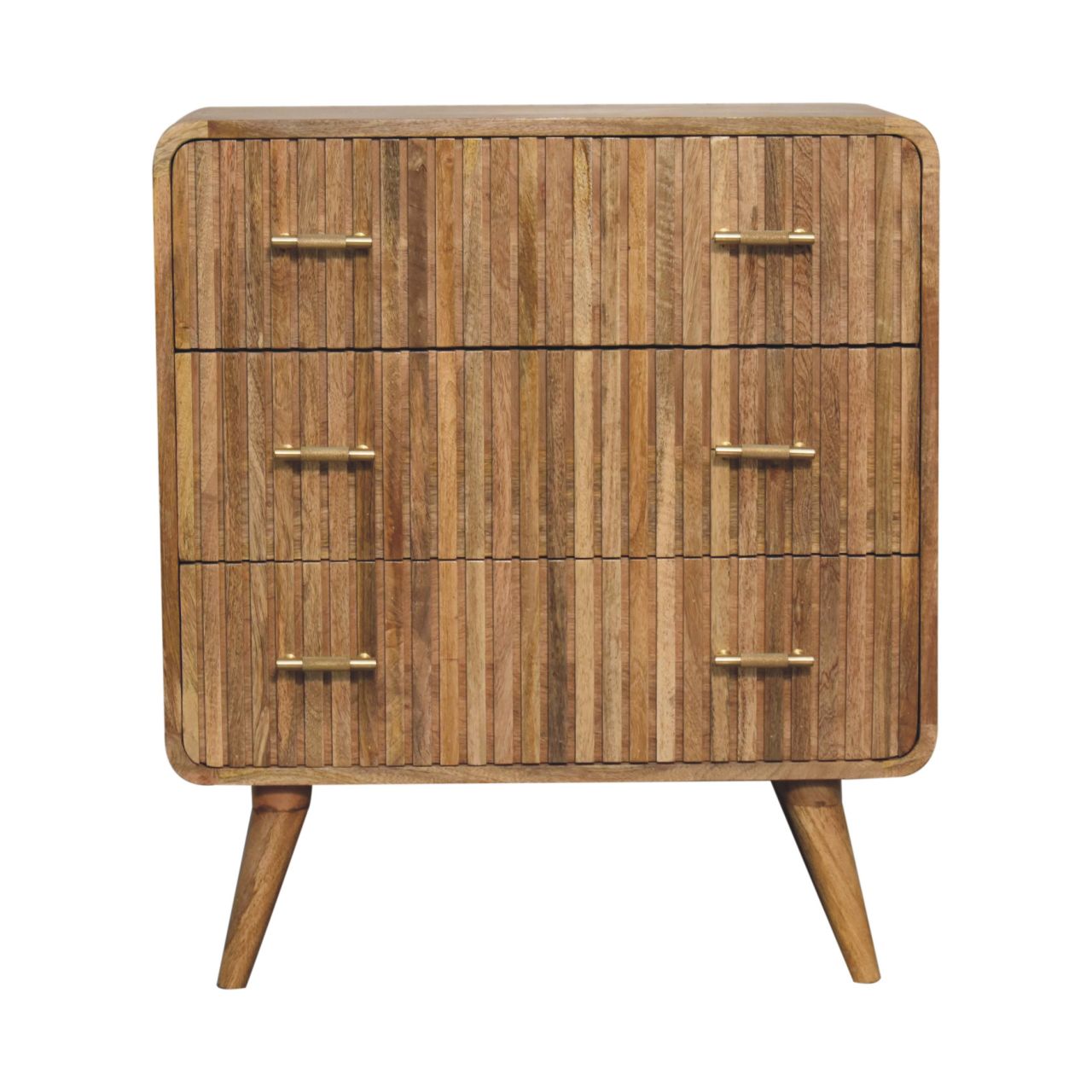T-bar Ridged Chest | Solid Mango Wood