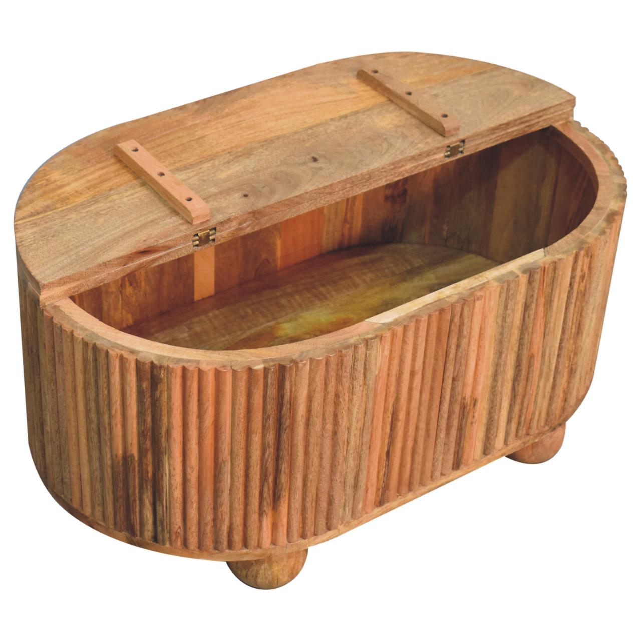 Soba Ball Lid-up Coffee Table | Solid Mango Wood