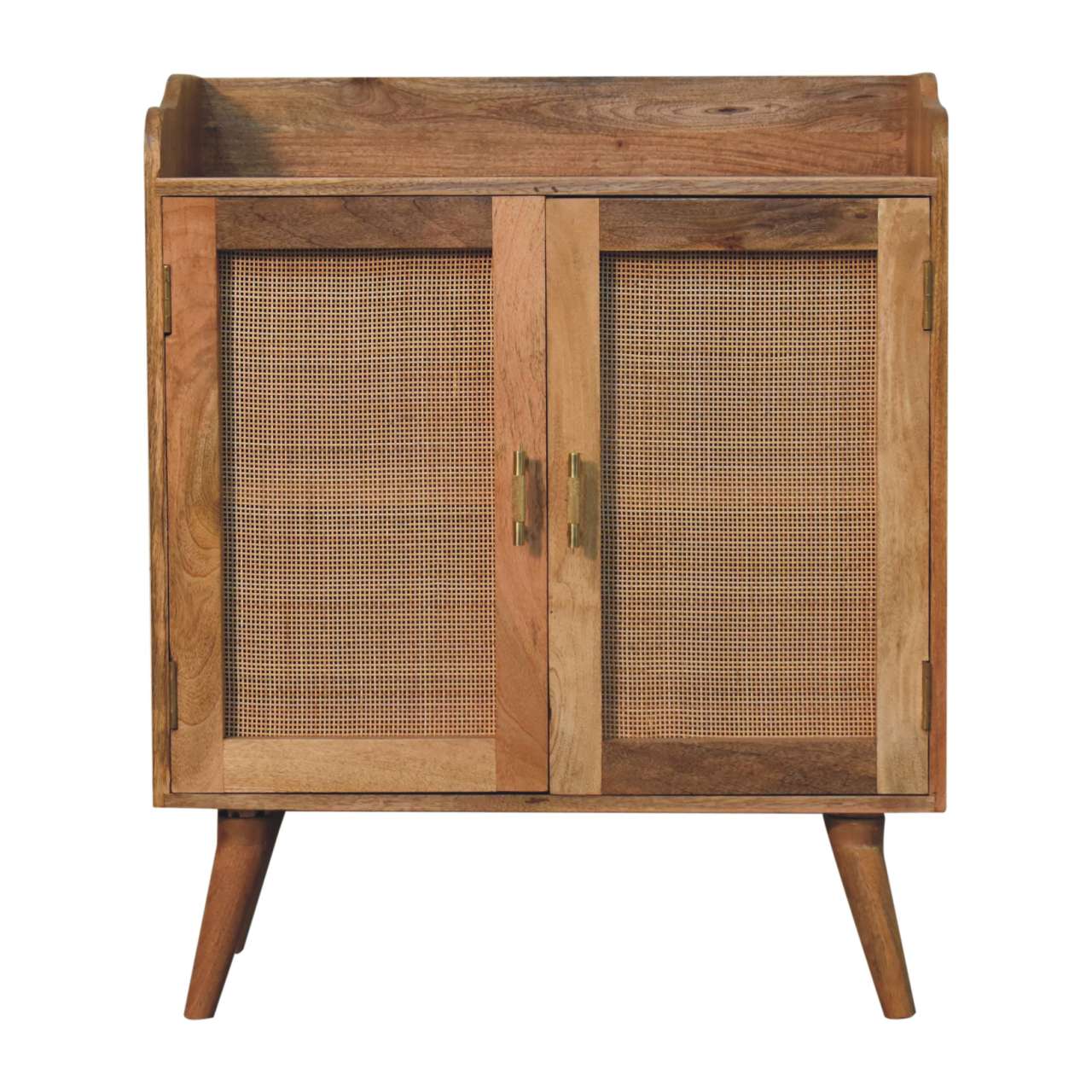 Larissa T-Bar Raised Cabinet | Solid Mango Wood