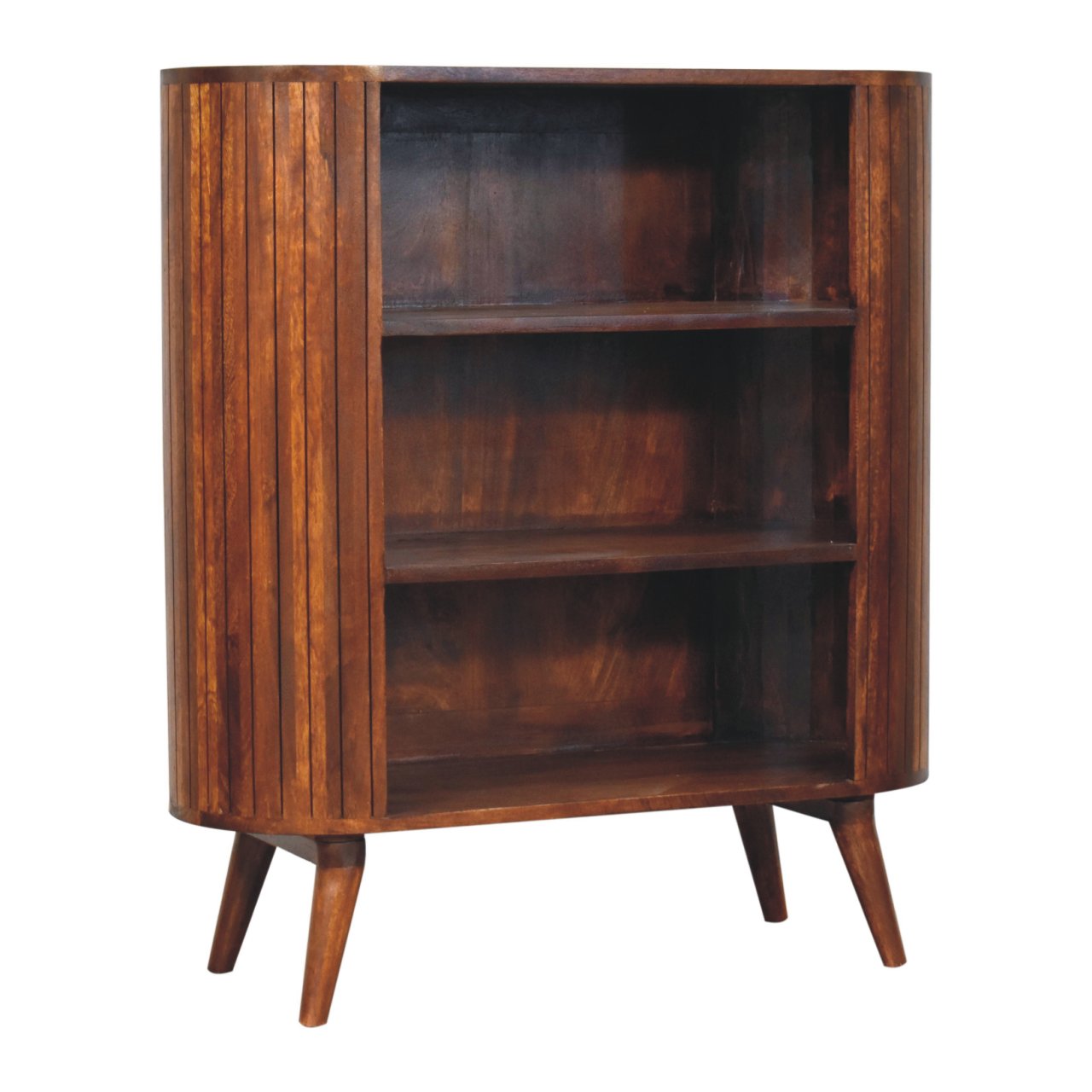 Cortez Chestnut Open Cabinet | Solid Mango Wood