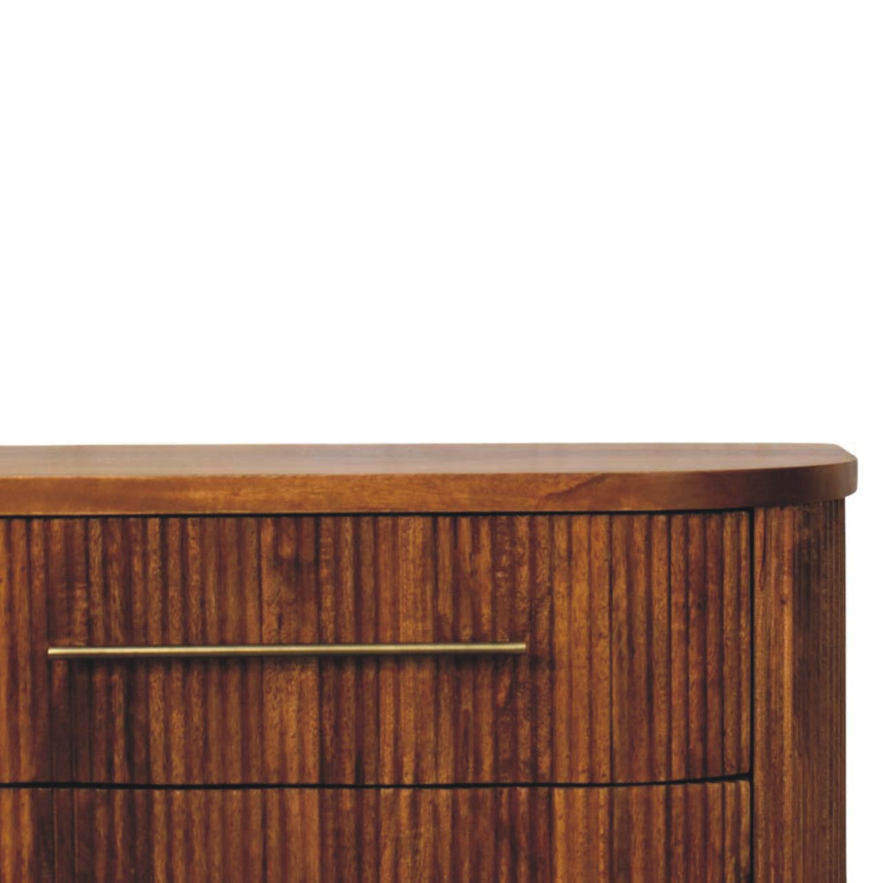 Emerson Ribbed 3-Drawer Chest | Solid Mango Wood