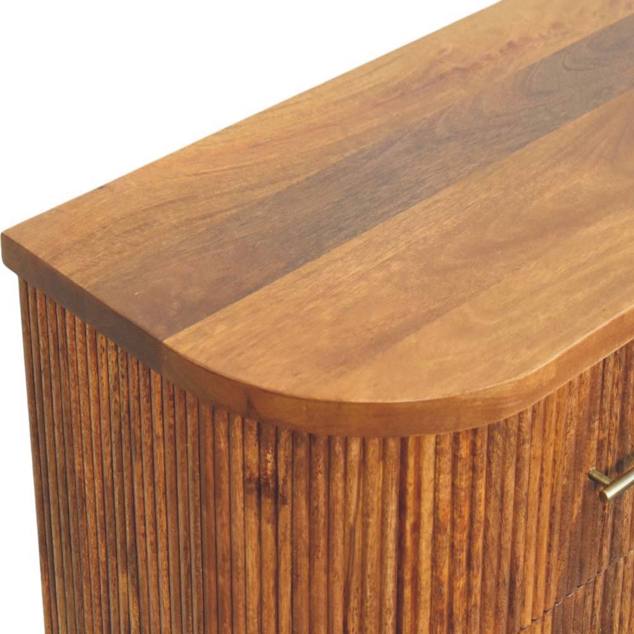 Emerson Ribbed 3-Drawer Chest | Solid Mango Wood