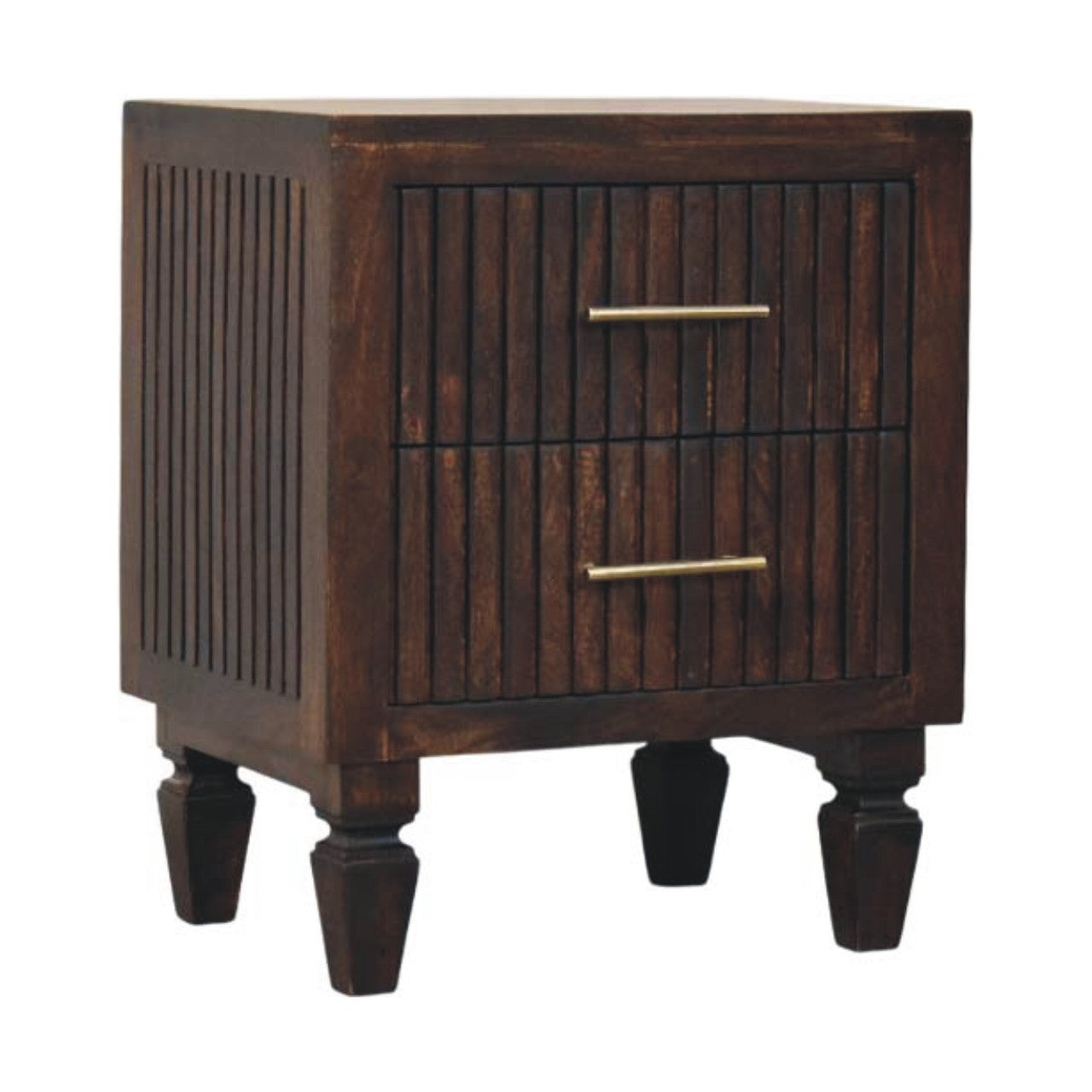 Belmont 2 Drawer Nightstand | Solid Mango Wood