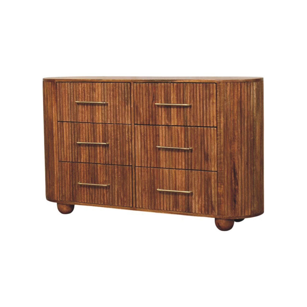 Ridgefront Chest - Amber Oak | Solid Mango Wood