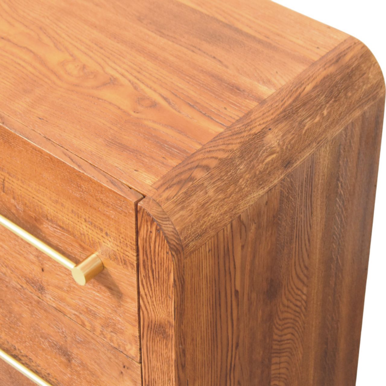 Aurelio Twin Drawer Bedside Table | Solid Mango Wood