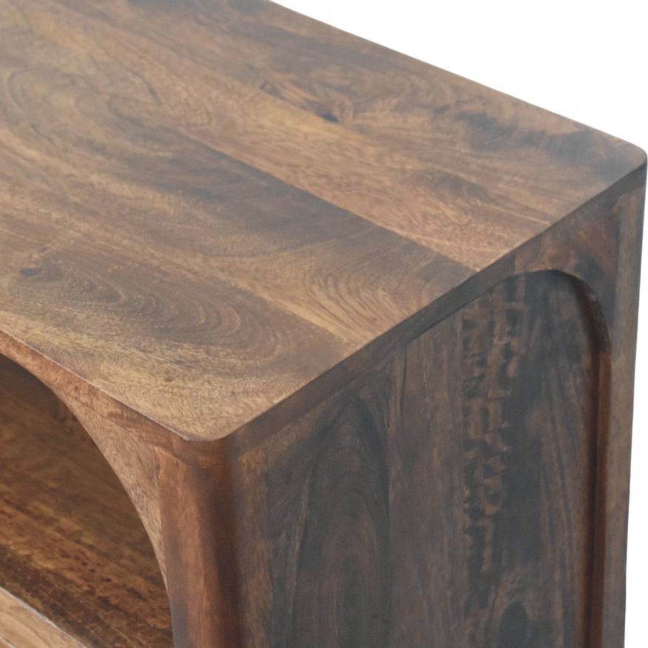 Arc-Line 3 Drawer Chest | Solid Mango Wood