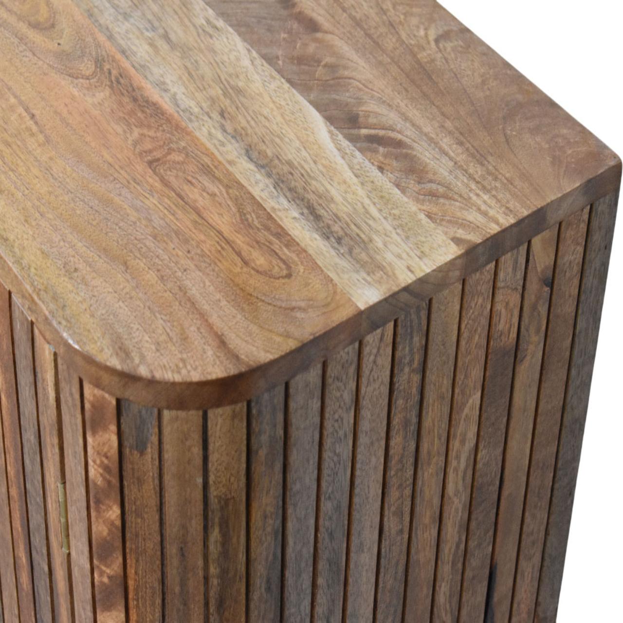 Fluted Curve Cabinet | Solid Mango Wood
