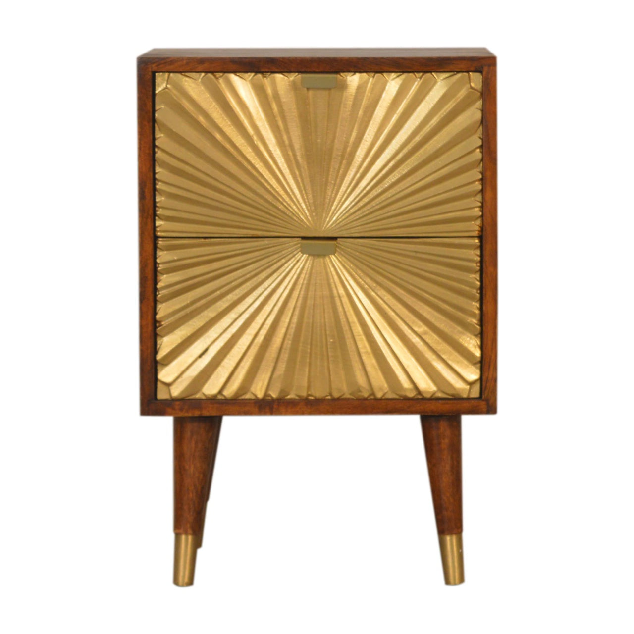 Manila Gold Nightstand | Solid Mango Wood