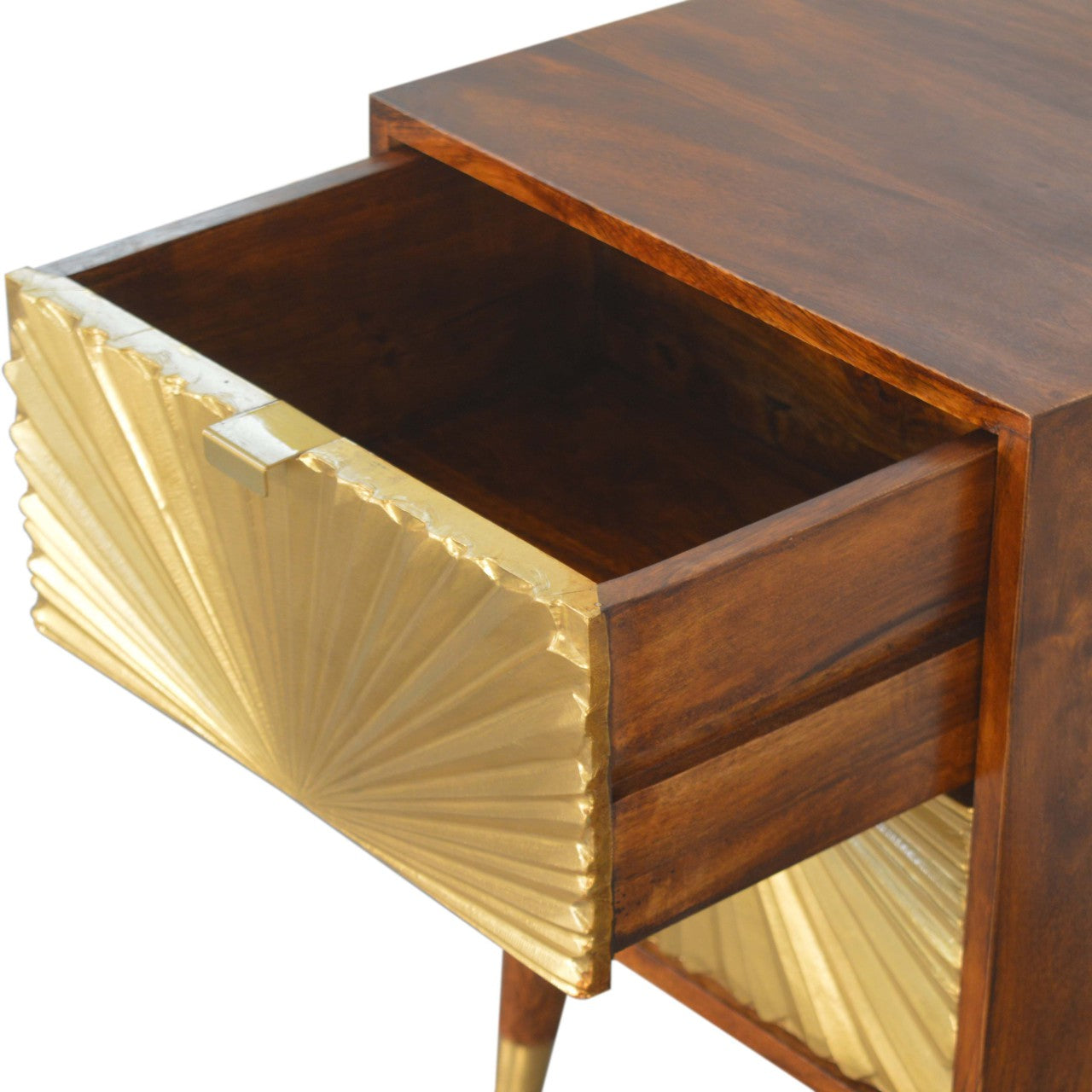 Manila Gold Nightstand | Solid Mango Wood