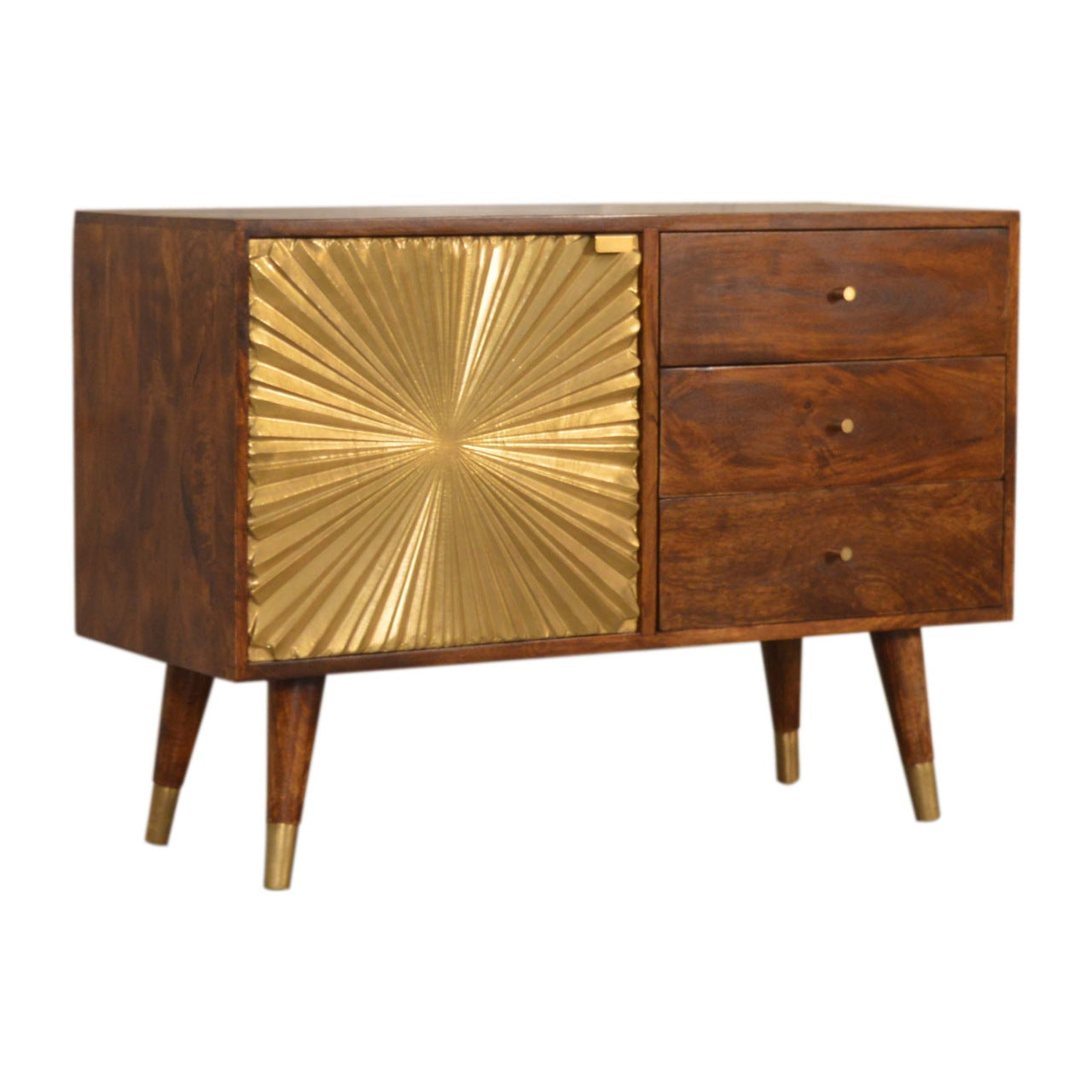 Manila Gold Sideboard | Solid Mango Wood
