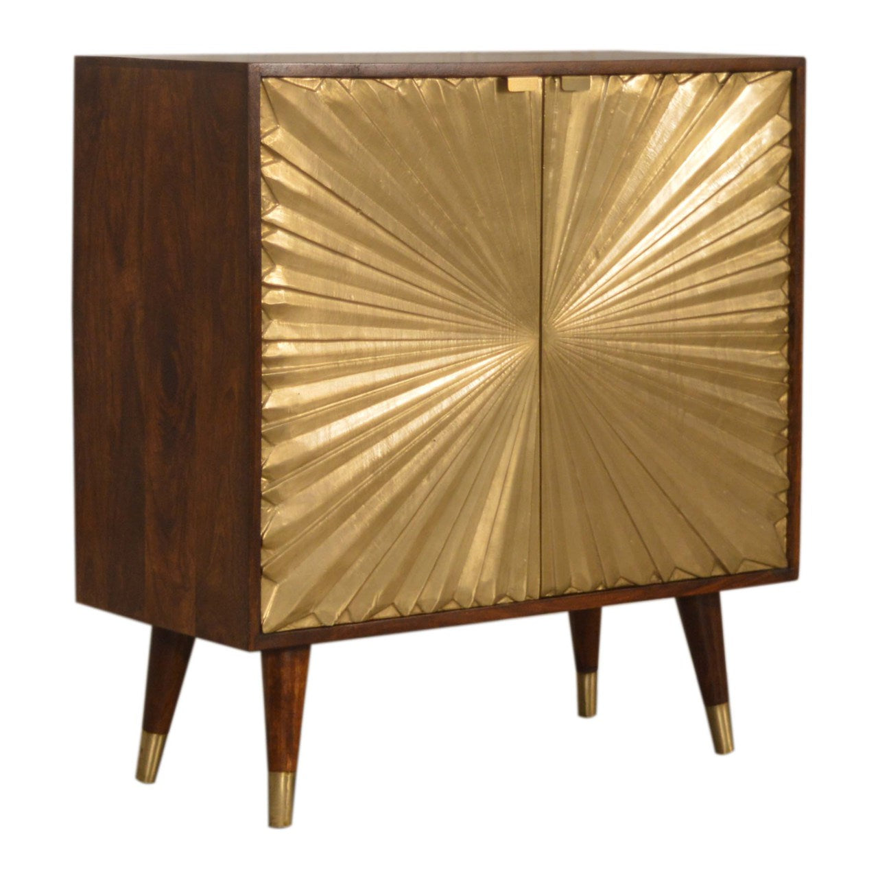 Manila Gold Cabinet — front three-quarter view