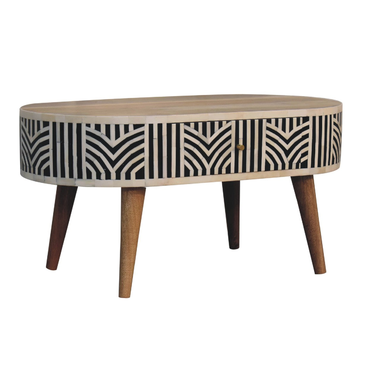 Edessa Bone Inlay Coffee Table | Solid Mango Wood