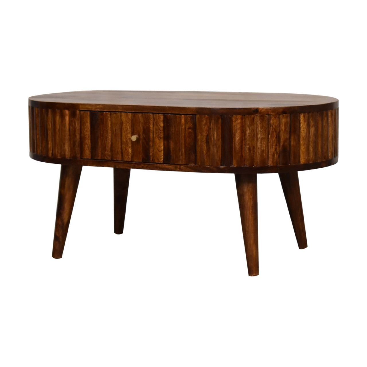 Stripe Chestnut Coffee Table | Solid Mango Wood