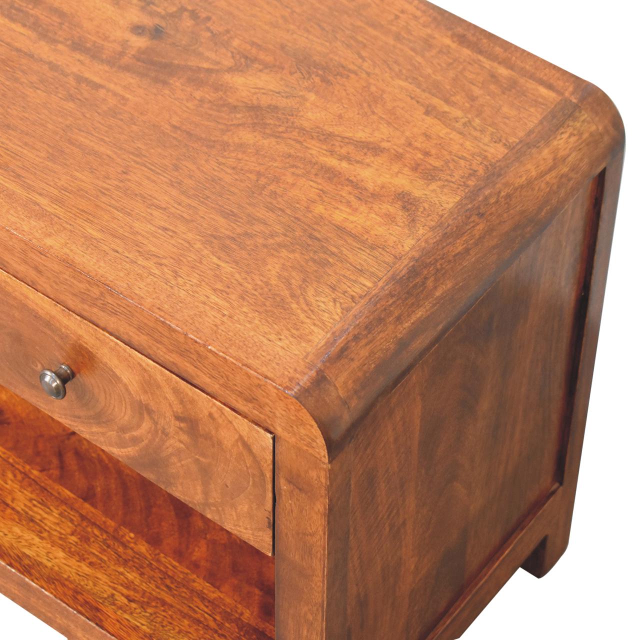 Aspen Media Unit | Solid Mango Wood