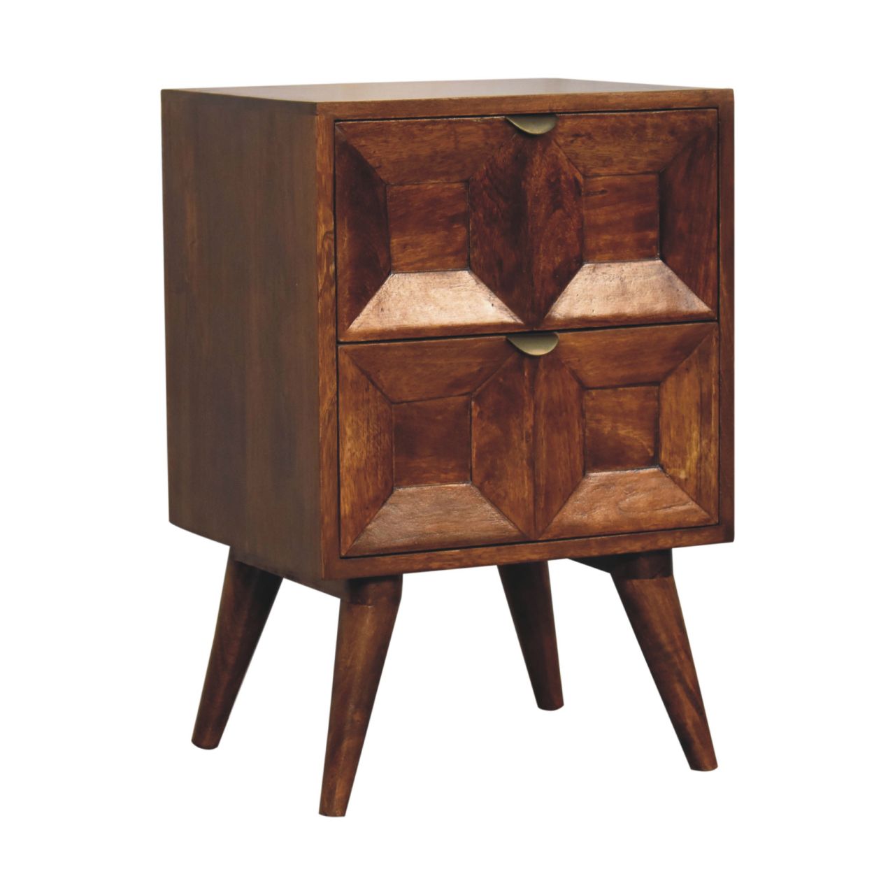 Quad Nightstand | Solid Mango Wood