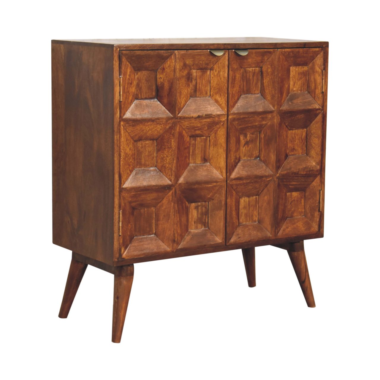 Quad Cabinet — front three-quarter view