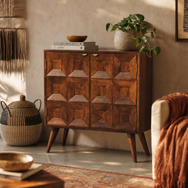 Quad Cabinet | Solid Mango Wood