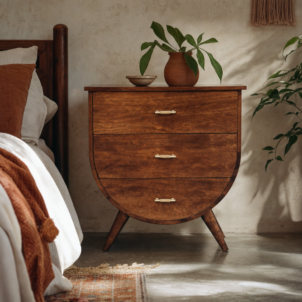 Agra Bedside Table — lifestyle photo