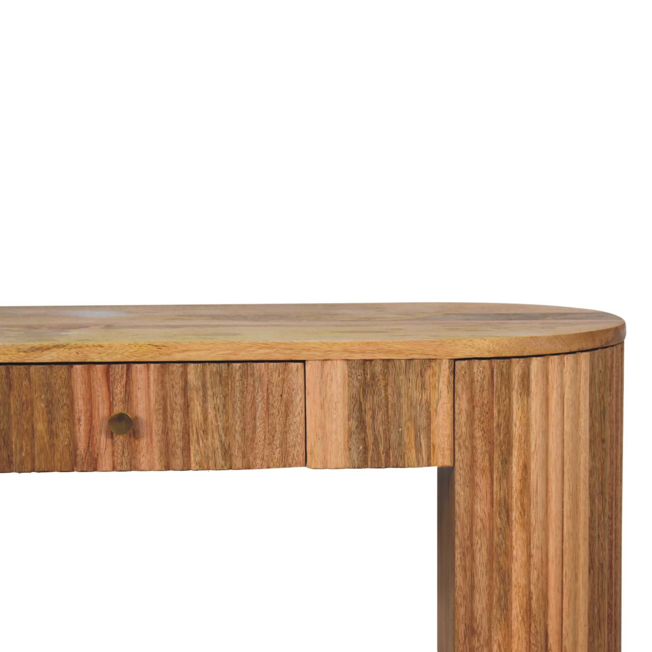 Soba Straight Console Table — side angle