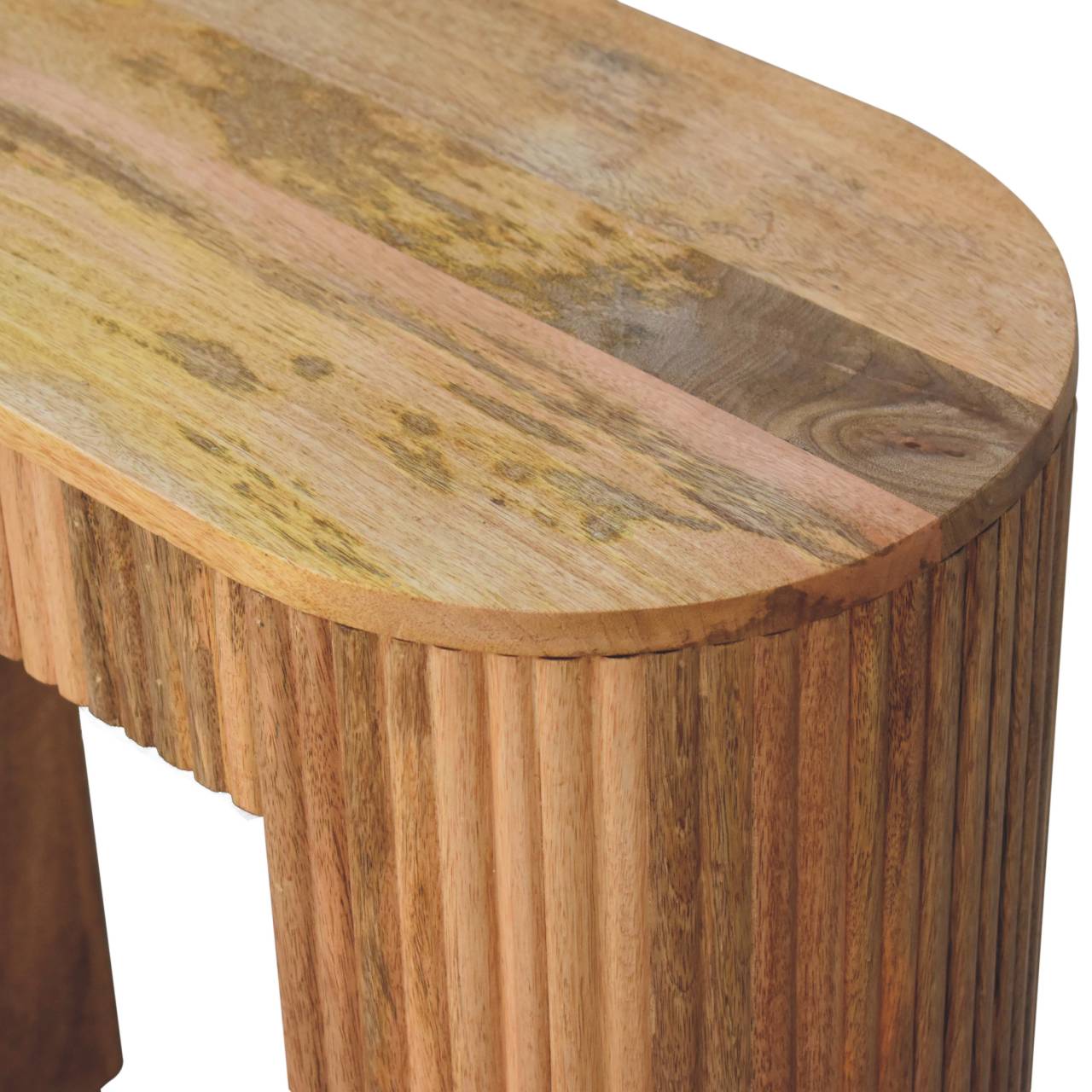 Soba Straight Console Table — detail close-up
