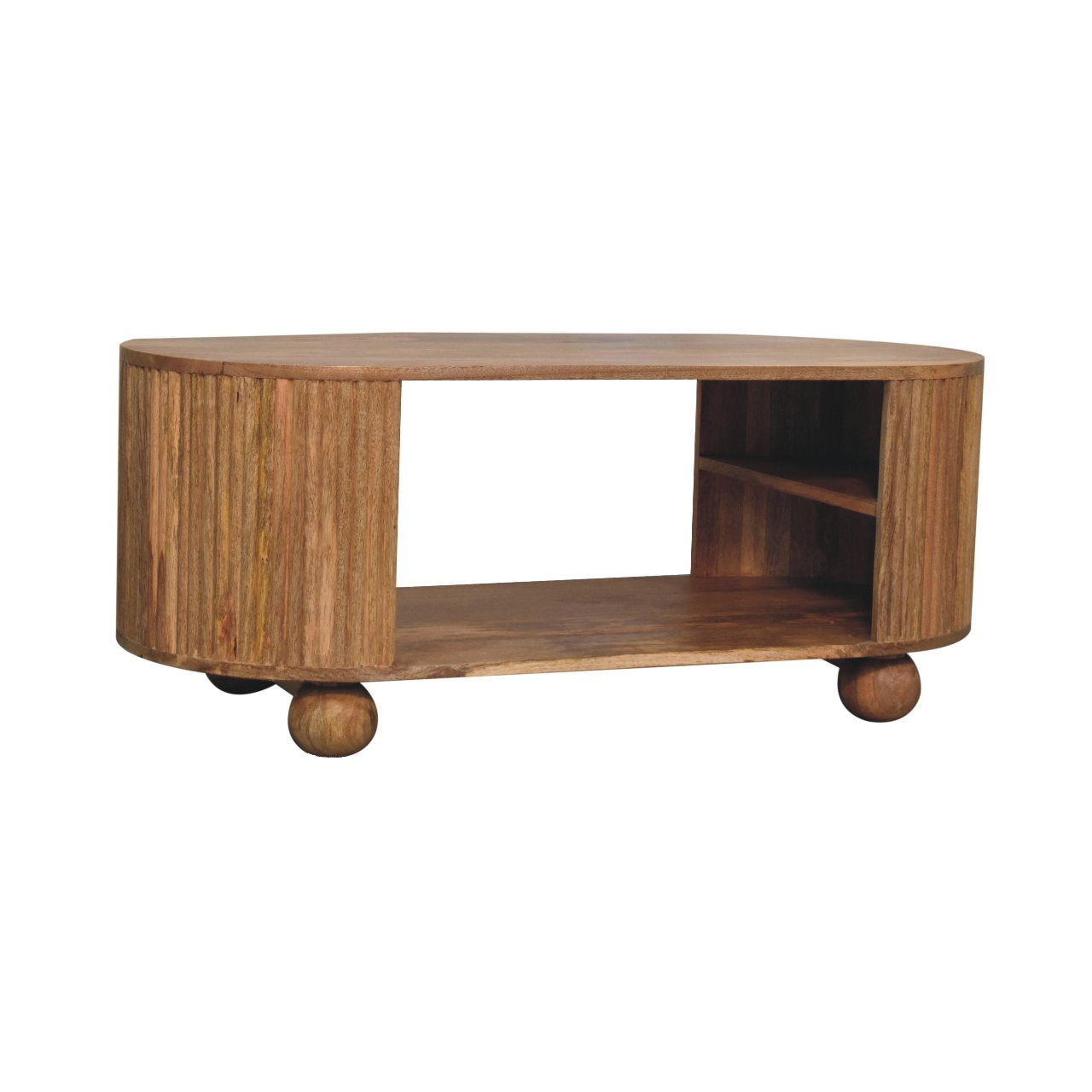 Soba Ball Open Coffee Table | Solid Mango Wood