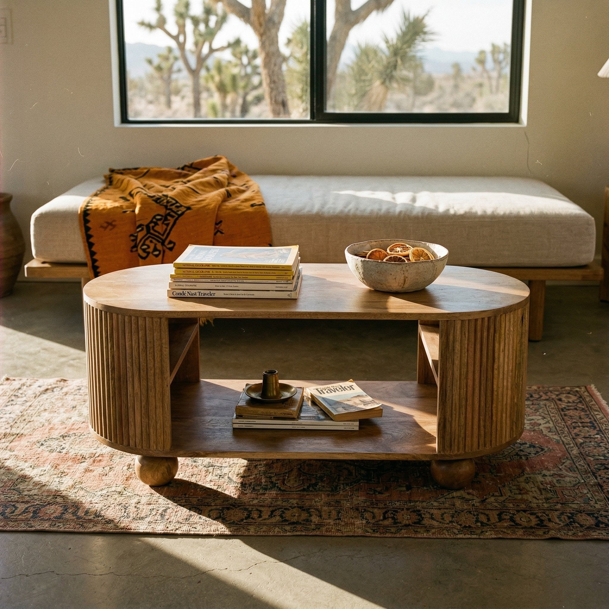 Soba Ball Open Coffee Table — lifestyle photo