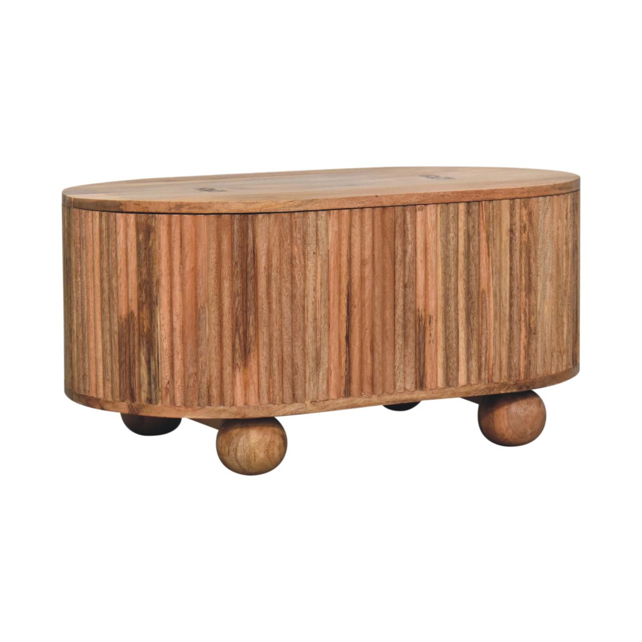 Soba Ball Lid-up Coffee Table — side angle