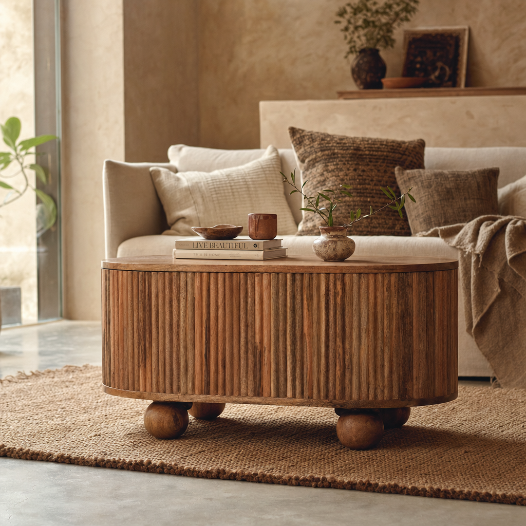 Soba Ball Lid-up Coffee Table — lifestyle photo
