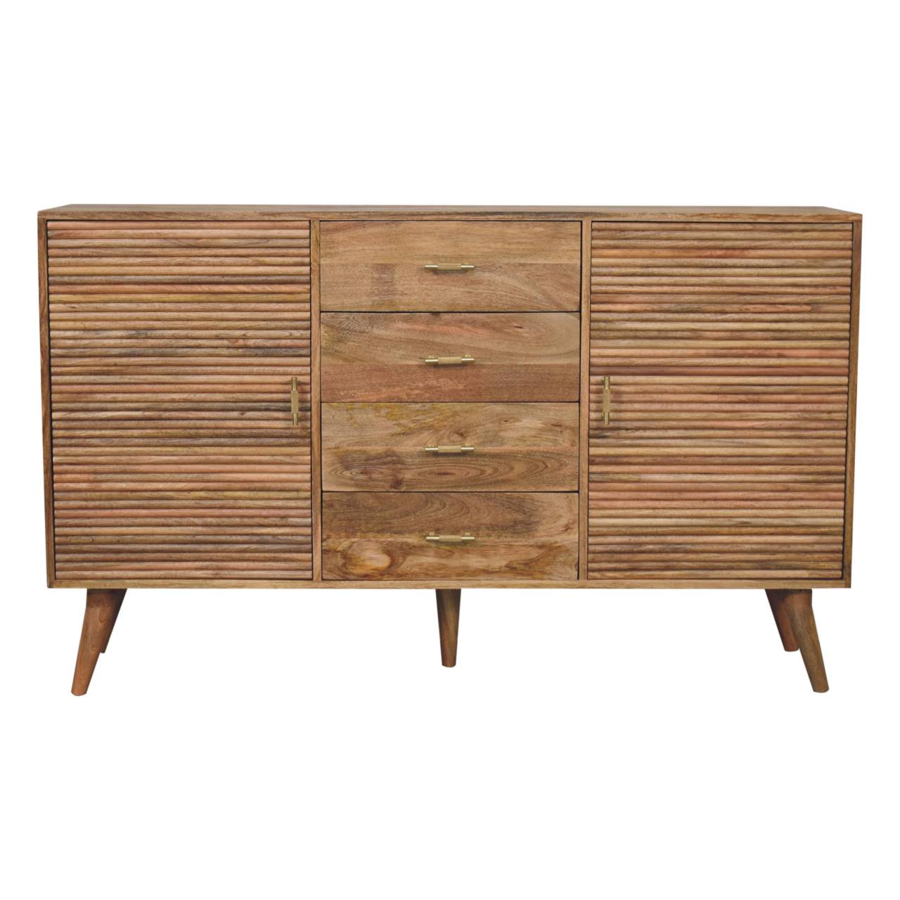 Soba T-Bar Large Nordic Chest — main view, handcrafted solid mango wood