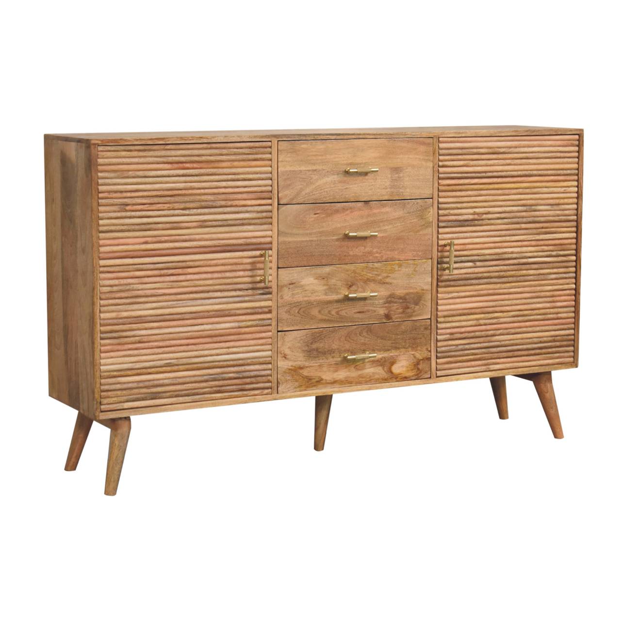 Soba T-Bar Large Nordic Chest | Solid Mango Wood