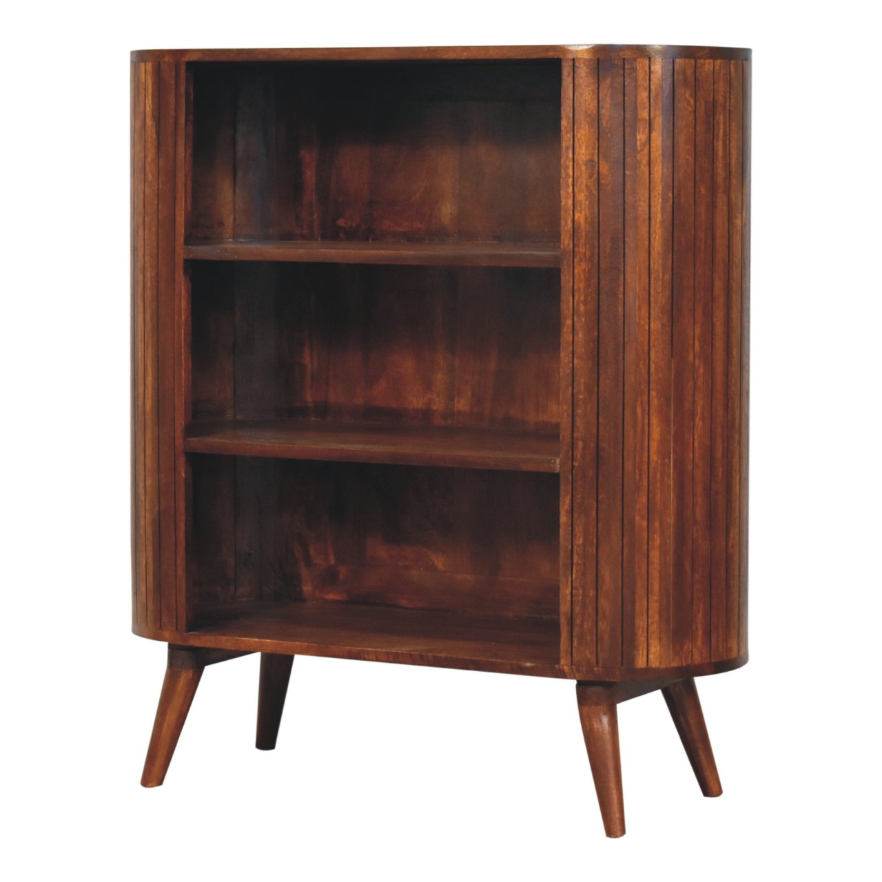 Cortez Chestnut Open Cabinet | Solid Mango Wood