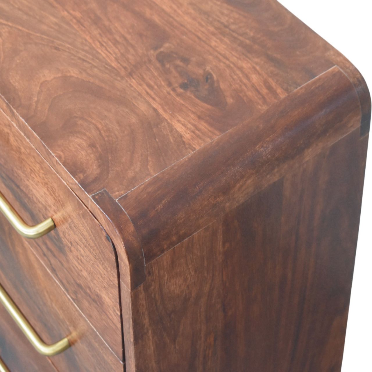 3-Drawer Rounded Chest — detail close-up