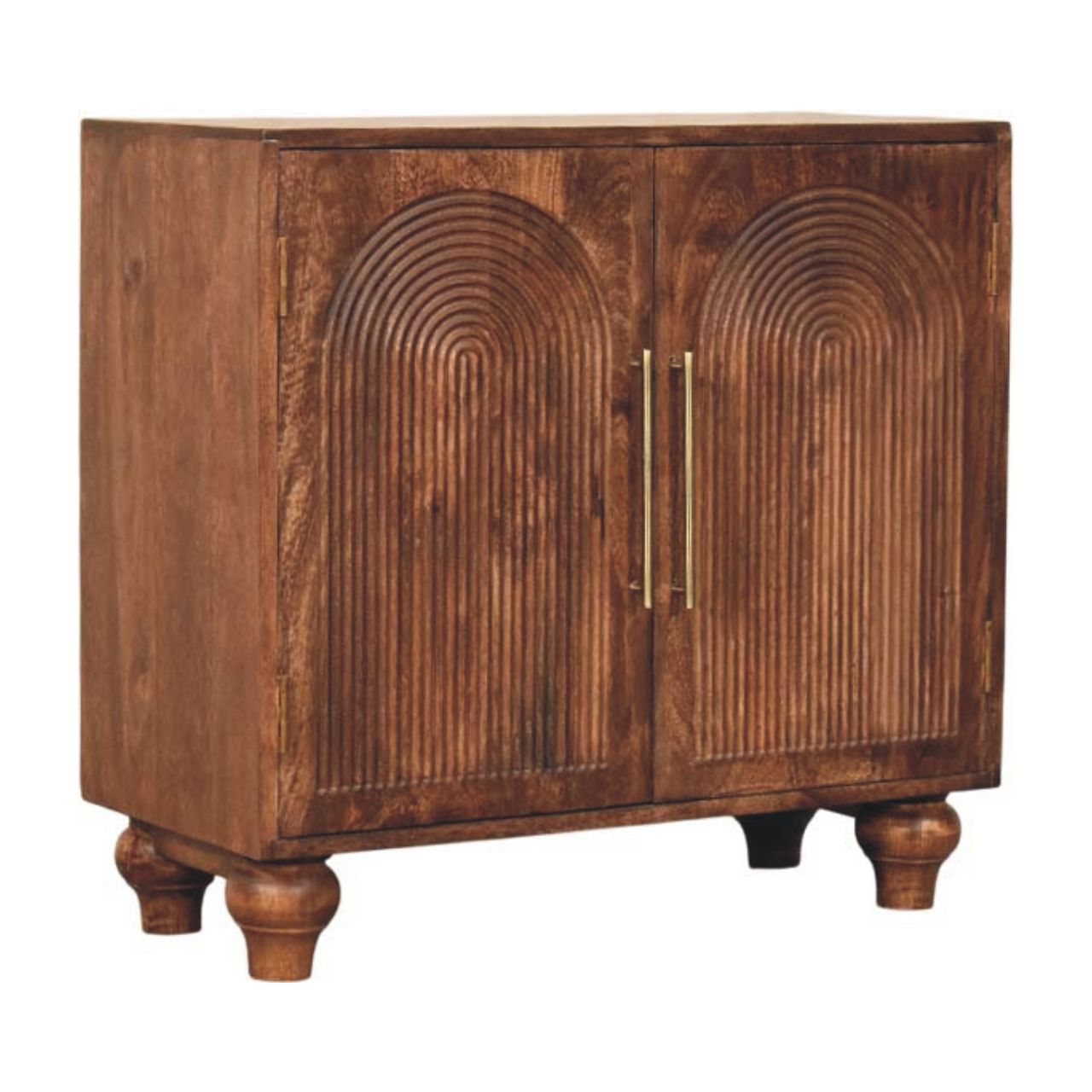 Arco Groove Sideboard — front three-quarter view
