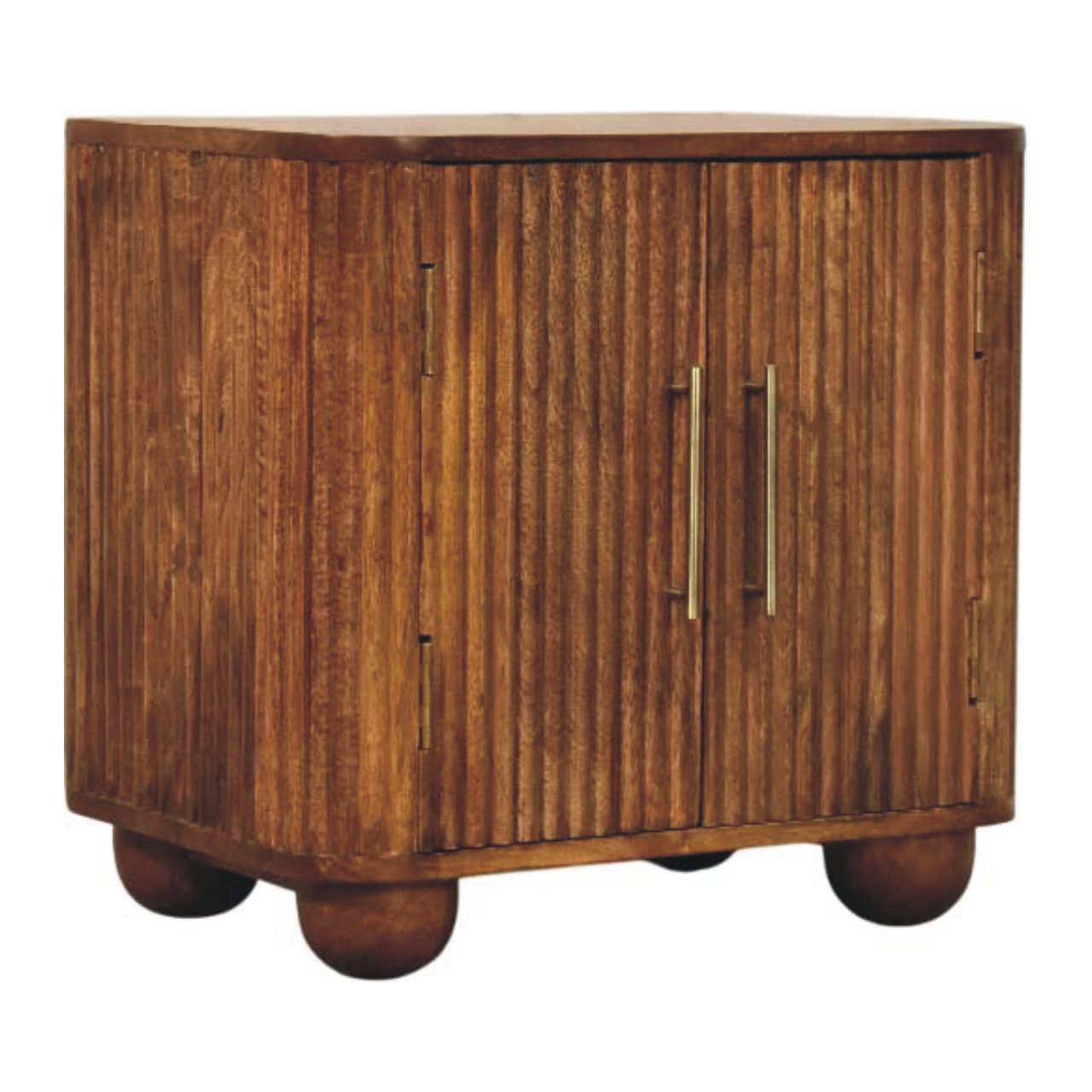 Solis Fluted Mini Sideboard | Solid Mango Wood