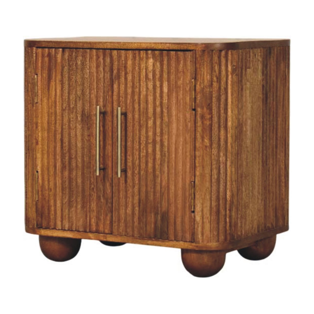 Solis Fluted Mini Sideboard | Solid Mango Wood