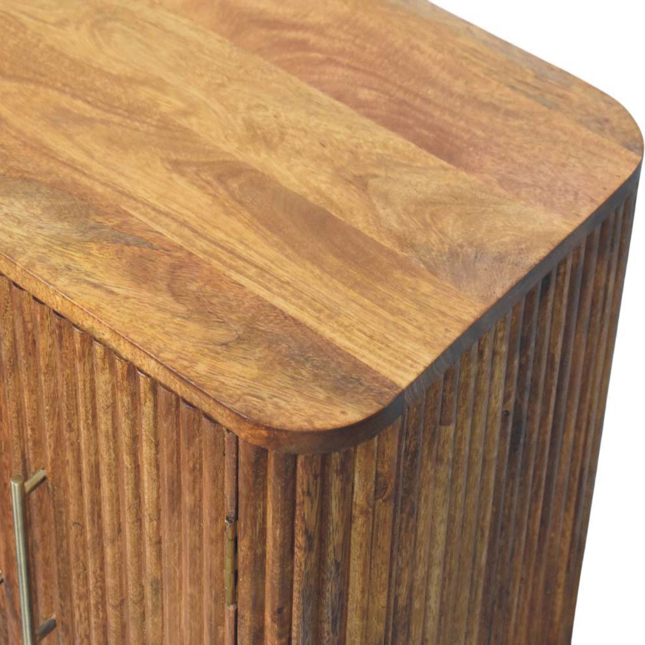 Solis Fluted Mini Sideboard | Solid Mango Wood