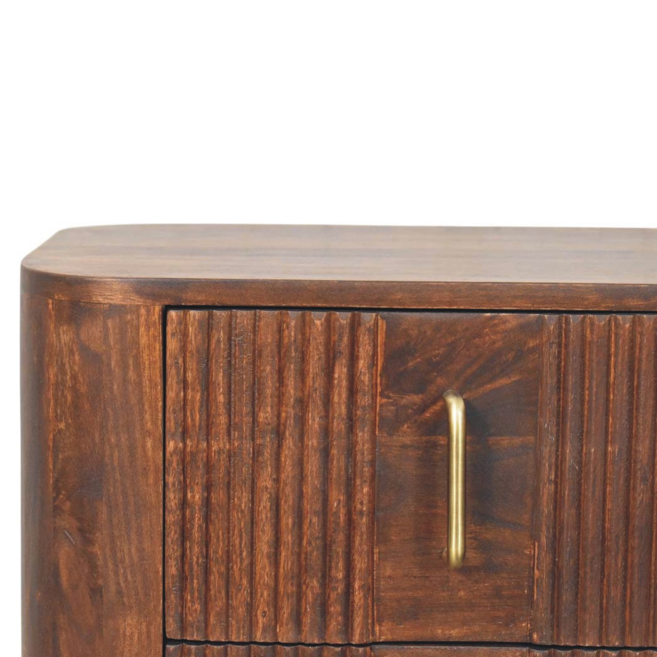 Marlowe Fluted Nightstand — detail close-up