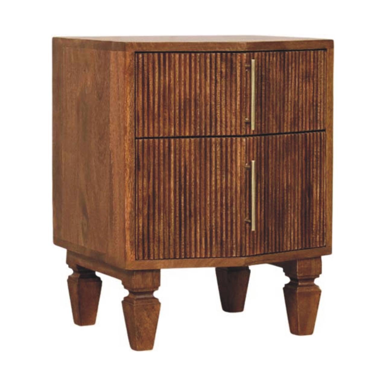 Louvre Bedside Unit | Solid Mango Wood