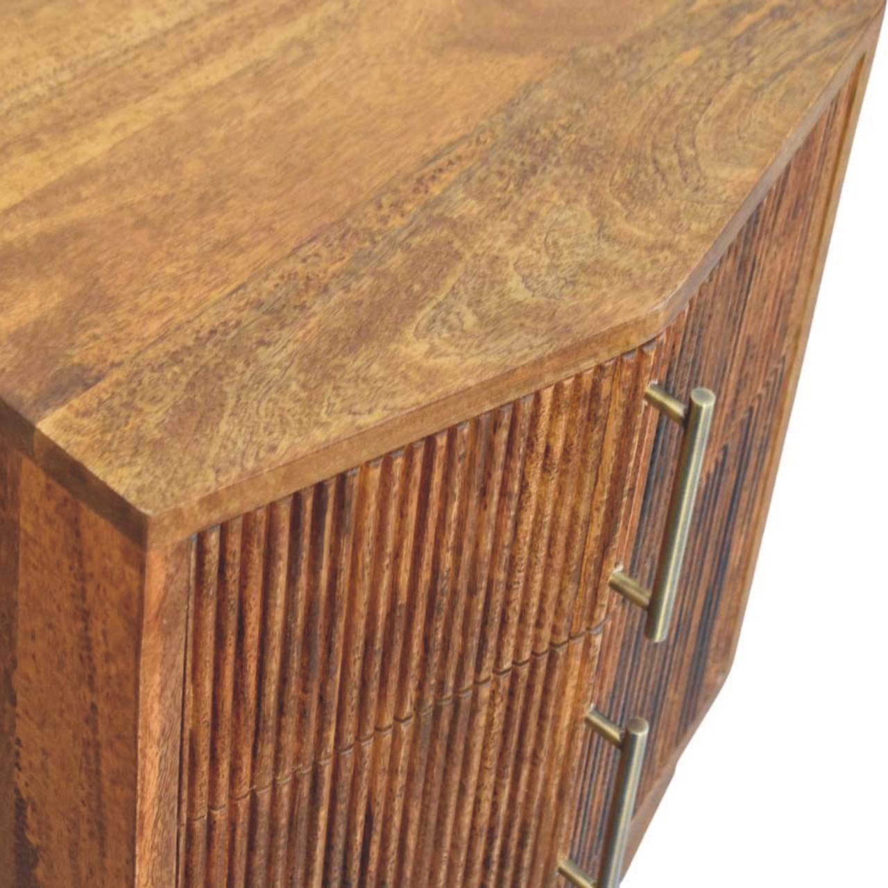 Louvre Bedside Unit | Solid Mango Wood