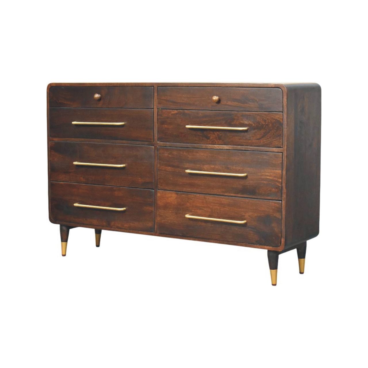 Valenza Six-Drawer Chest — side angle
