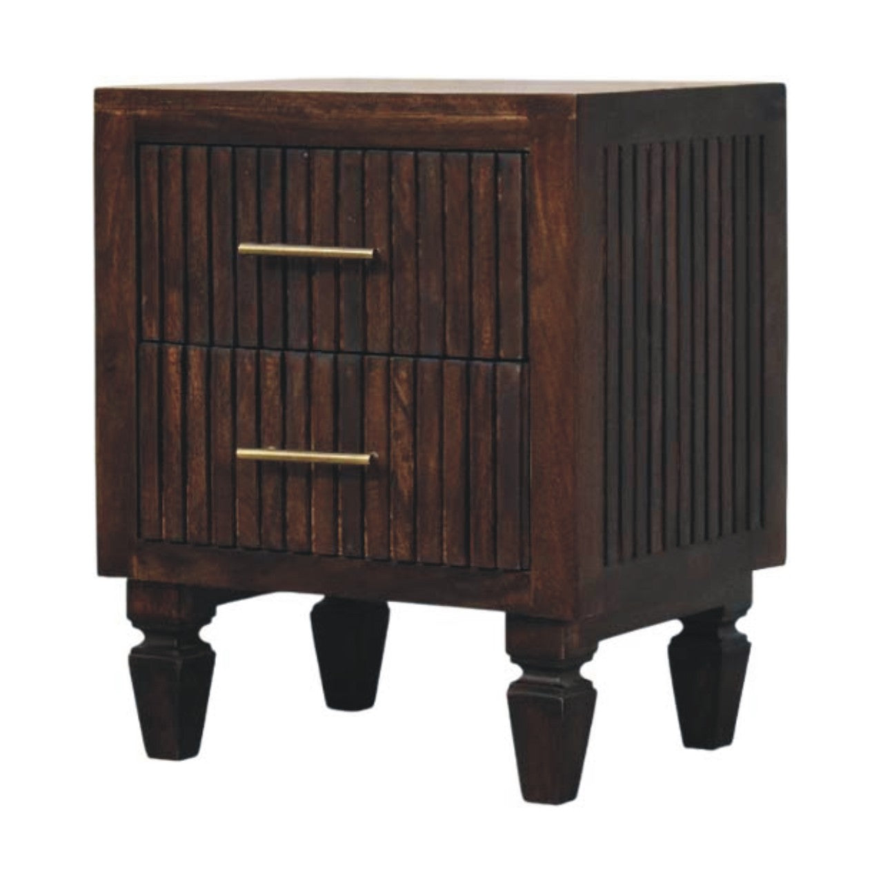 Belmont 2 Drawer Nightstand | Solid Mango Wood