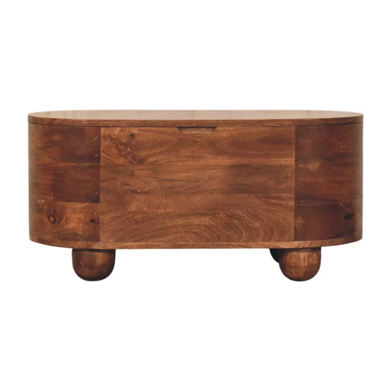 Curva Storage Trunk — main view, handcrafted solid mango wood