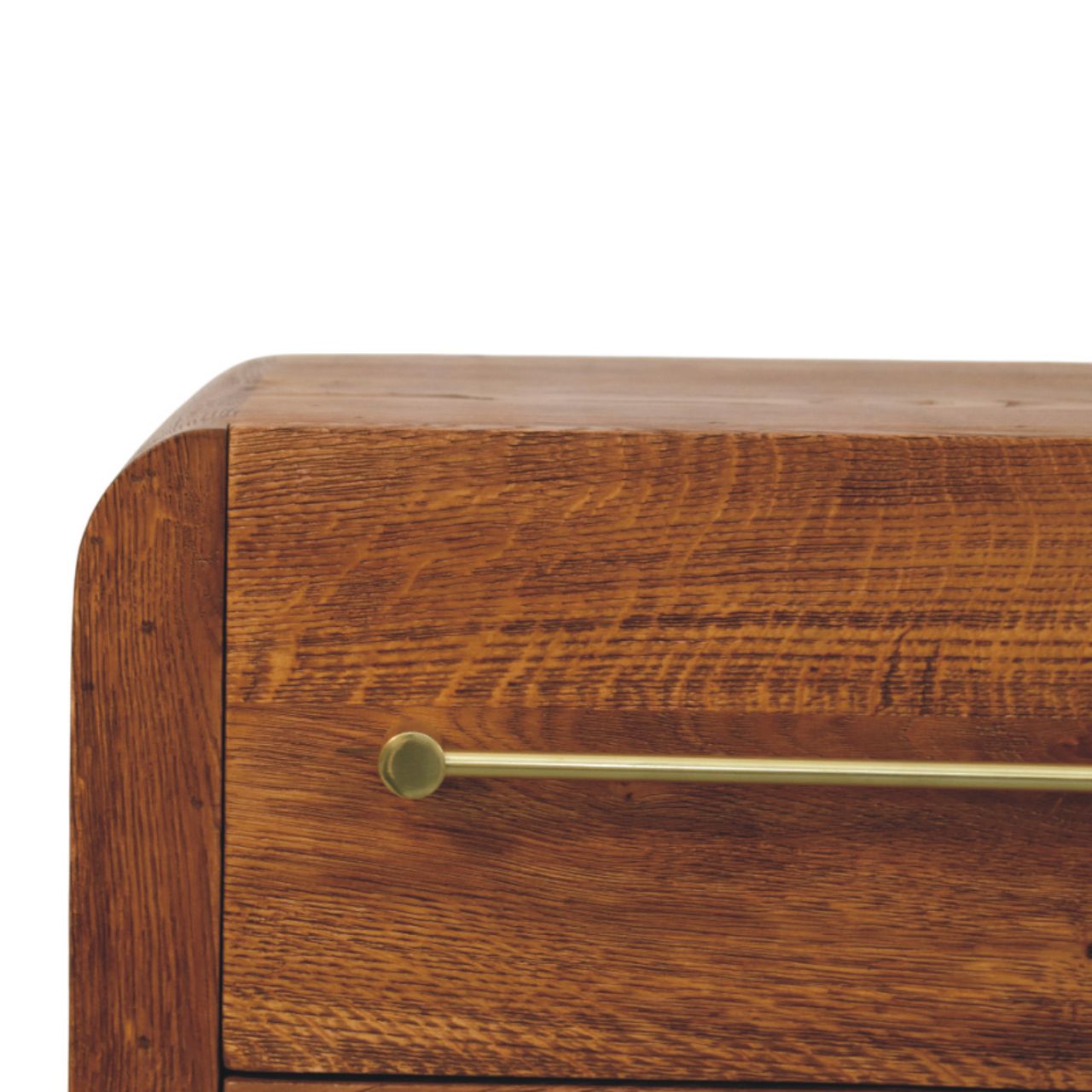 Aurelio Twin Drawer Bedside Table | Solid Mango Wood
