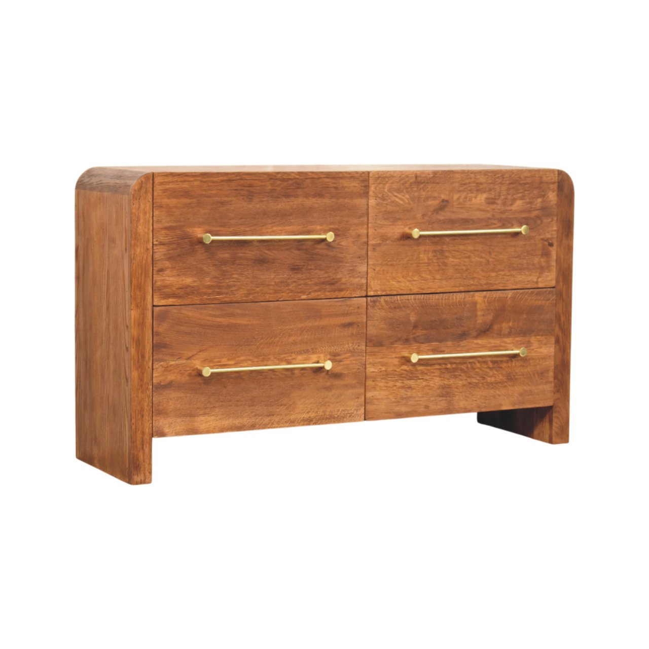 Aurelio Four Drawer Chest — front three-quarter view