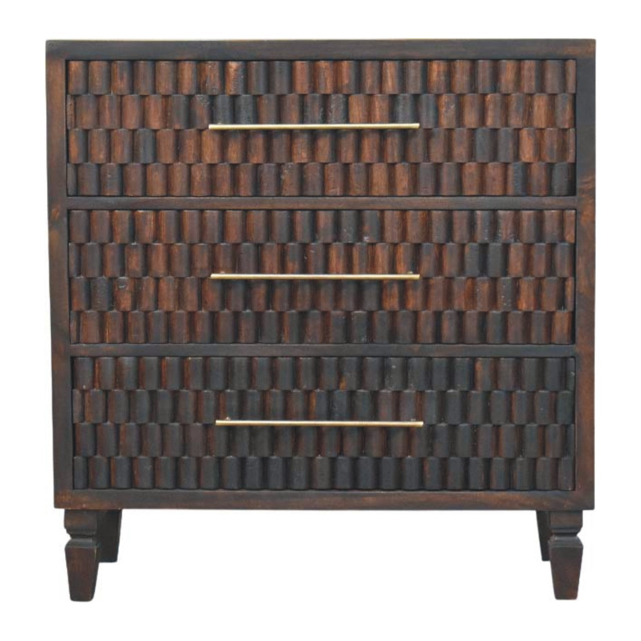 Cadiz Carved Drawer Chest | Solid Mango Wood